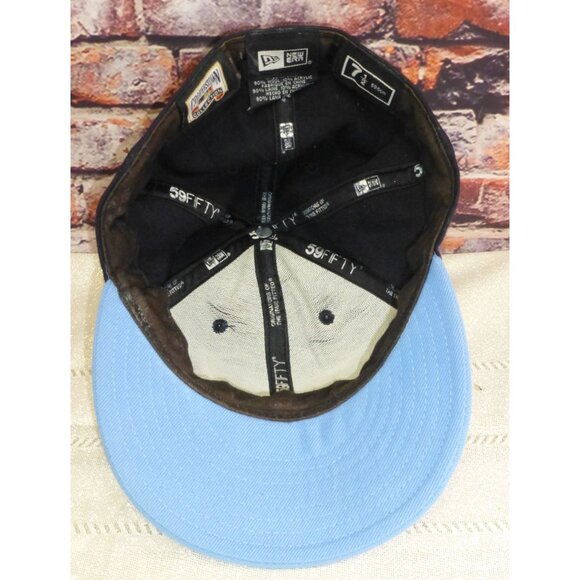 New Era Anaheim Angels A Wings Logo Fitted 7 1/2 Wool Hat Cap Blue - Picture 5 of 8